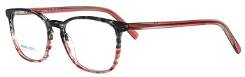 abele optik Brille schwarz / rot transparent gemustert für Damen 150251